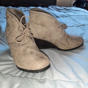 Tan Bootie Heels